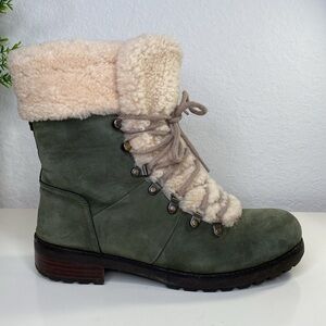 Ugg Womens Fraser Rugged Hiker‎ Winter Snow Slate Color Boot Size 8